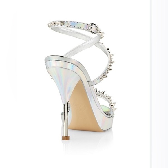 Alexander McQueen
Punk Stud Metallic Leather Ankle-Strap Sandals - Picture 2 of 10